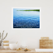 Marcel Proust - Zitat zum LERNEN Poster (Küche)