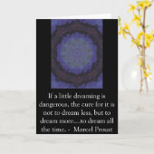 Marcel Proust zitieren über Träume und Träume Karte (Gelbe Blume)