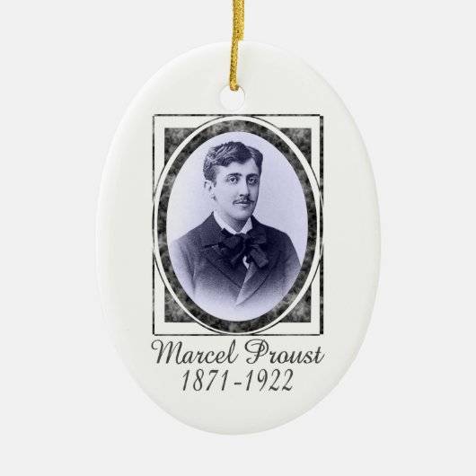 Marcel- Proustverzierung Keramik Ornament (Vorne)