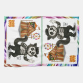 Marcel, Zibetkatze-Mime Geschirrtuch (Horizontal)