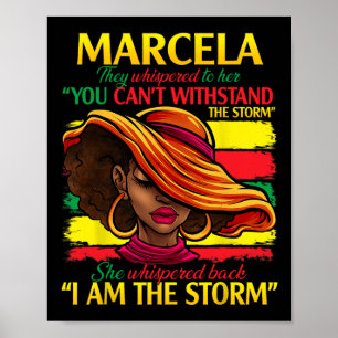 Marcela Vorname Familienname Black History Mo Poster
