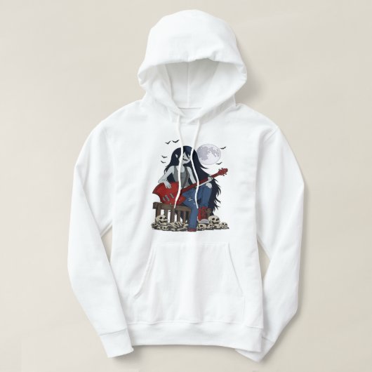 Marceline Adventure Time Vampir-Königin Gothic Bas Hoodie (Design vorne)