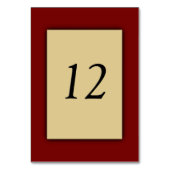 Marcella Tischnummer Table Cards (Vorderseite)