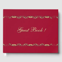 Marcella und Gold Design Gästebuch