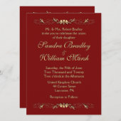 Marcella Wedding Einladung (Vorne/Hinten)