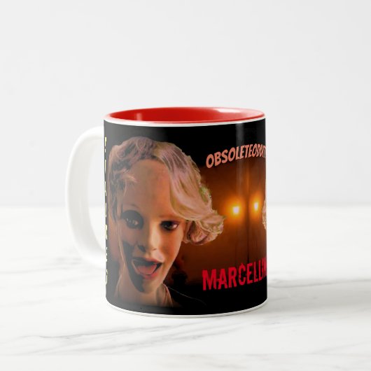 Marcelline der Stalker Mannequin! Zweifarbige Tasse (Vorderseite Links)