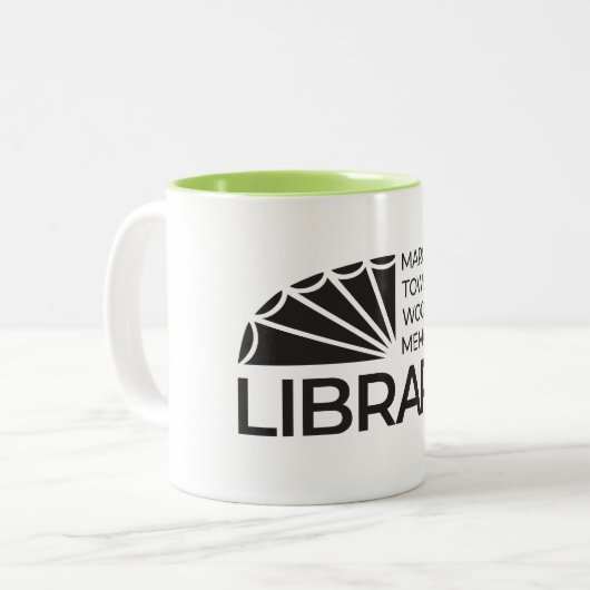 Marcellus Township Wood Memorial Library Coffee Mu Zweifarbige Tasse (Vorderseite Links)