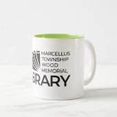 Marcellus Township Wood Memorial Library Coffee Mu Zweifarbige Tasse (VorderseiteRechts)