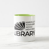Marcellus Township Wood Memorial Library Coffee Mu Zweifarbige Tasse (Mittel)