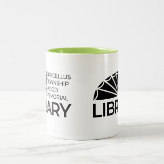 Marcellus Township Wood Memorial Library Coffee Mu Zweifarbige Tasse