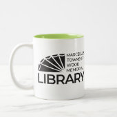 Marcellus Township Wood Memorial Library Coffee Mu Zweifarbige Tasse (Links)