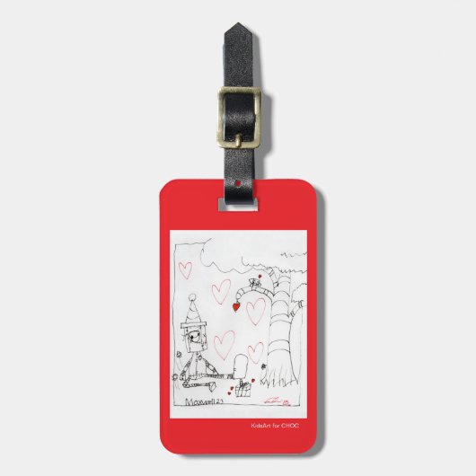 Marcenivo's Heart - KidsArt für CHOC Gepäckanhänger (Vorderseite vertikal)