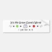 march15b15GreatDane.jpg Autoaufkleber (Vorne)