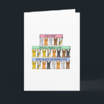 March 12th Birthday Cartoon Cats Karte<br><div class="desc">Cartoon cats holding up pastel coloured banners that say 'Only very special people have birthdays on March 12th'. A perfect card or gift for any cat lover born on this particular day.</div>