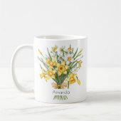 March Birth Flower Mug | Daffodils Mug Kaffeetasse (Links)
