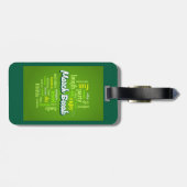 March Break Word Cloud Typography School Vacation Gepäckanhänger (Rückseite horizontal)