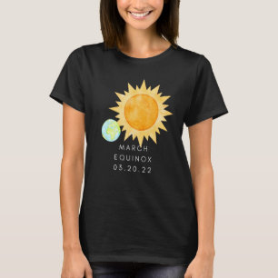 March Equinox 03 20 22 Commemorative Watercolor St T-Shirt