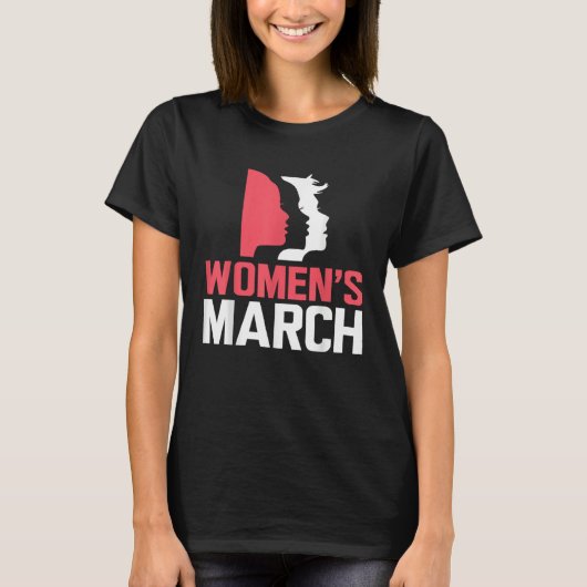 March For Reproductive Rights Pro Choice Feminist T-Shirt (Vorderseite)