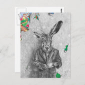 March Hare Postcard Postkarte (Vorne/Hinten)