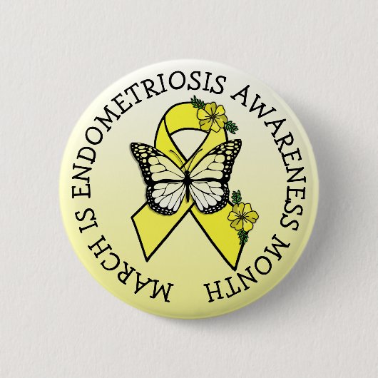 March is Endometriosis Month Button (Vorderseite)