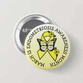 March is Endometriosis Month Button (Vorne & Hinten)