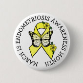 March is Endometriosis Month Button (Vorderseite)