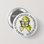 March is Endometriosis Month Button (Vorne & Hinten)