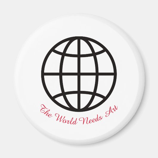 March is Youth Art Month, The World Needs Art Magnet (Vorne)