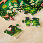 March Retro Pin-Up Girl St. Patrick's Day Puzzle (Seite)