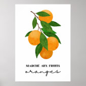 Marche aux fruits orange poster (Vorne)