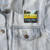 Marche Italien Reiseplakat Button (Beispiel)