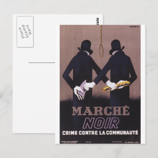 Marche Propaganda Poster Postkarte (Vorne/Hinten)