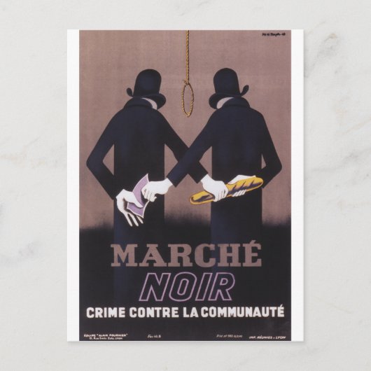 Marche Propaganda Poster Postkarte (Vorderseite)
