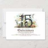 Märchen 15. Geburtstag Quinceanera Magneteinladung (Vorderseite)