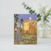Märchen Aschenputtel und Gute Fee Postkarte (Stehend Vorderseite)