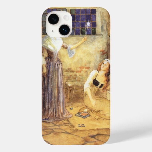 Märchen-Ascheputtel mit Feenpatin Case-Mate iPhone Hülle (Rückseite)