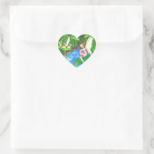 Märchen-Aufkleber Herz-Aufkleber (Tasche)