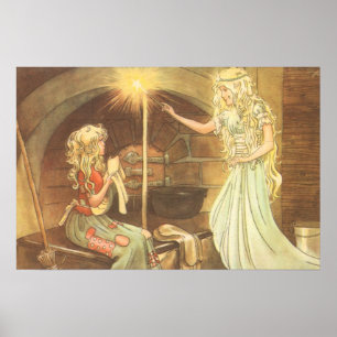 Märchen aus alter Zeit, Aschenputtel und gute Fee Poster