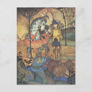Märchen aus alter Zeit, ein tapferer Ritter und Dr Postkarte