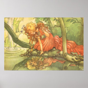 Märchen aus alter Zeit, Froschkönig Prinzessin am Poster