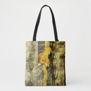 Märchen aus alter Zeit, Rapunzel mit langen blonde Tasche
