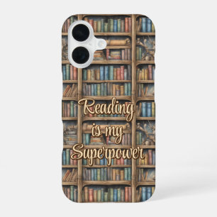 Märchen Bücherregal Muster iPhone 16 Hülle