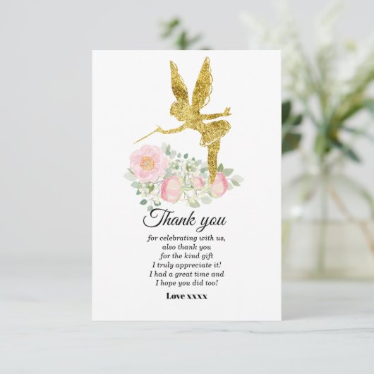 Märchen danke dir Karte (Stehend Vorderseite)