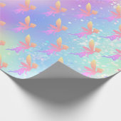 Märchen der Silhouette weiß Geschenkpapier (Ecke)