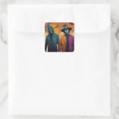 Märchen des Okkultismus Quadratischer Aufkleber (Tasche)