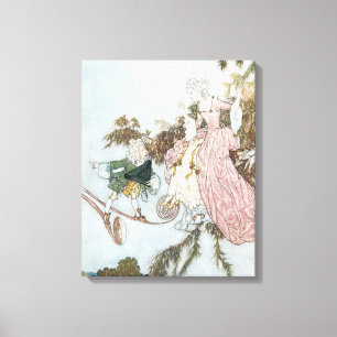 Märchen Dornröschen von Edmund Dulac Leinwanddruck