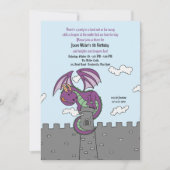 Märchen-Drache-Einladung Einladung (Vorderseite)