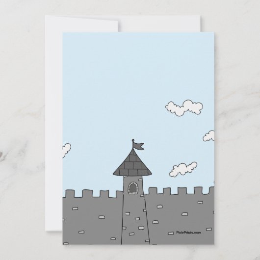 Märchen-Drache-Einladung Einladung (Rückseite)