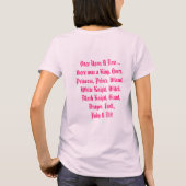 Märchen Einhorn Stimmung T-Shirt (Rückseite)