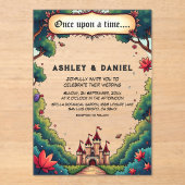 Märchen einmal auf der Burg Wilhelm Tell Acryleinladungen (Vorderseite)